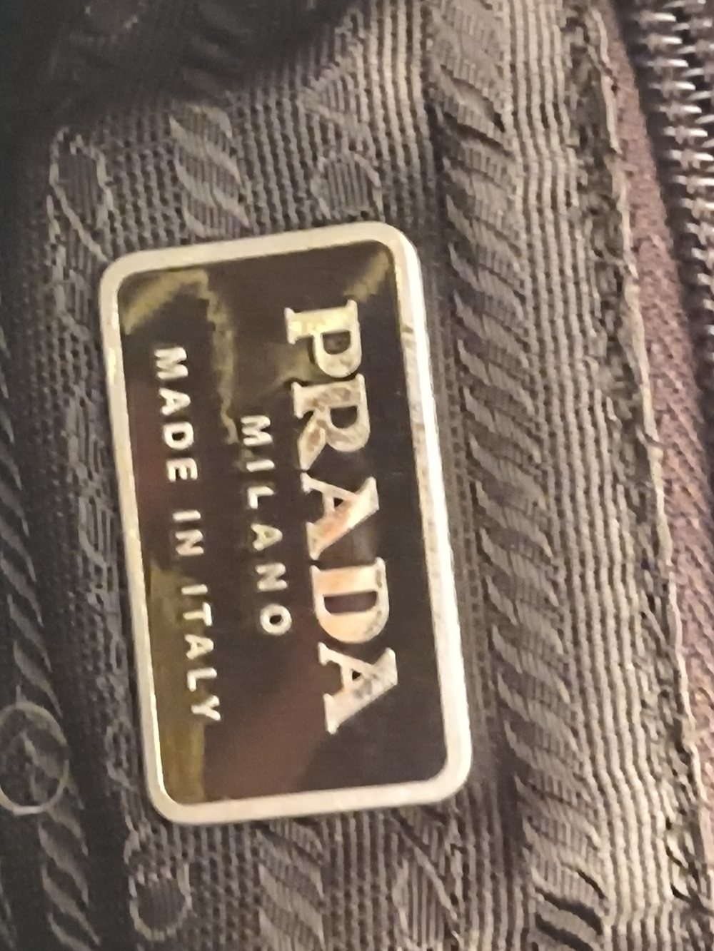 Authentic PRADA Tessuto Nylon Hobo Shoulder Bag In Rare Mustard Yellow Y2K Large - Picture 11 of 13